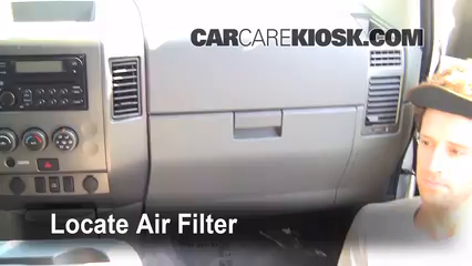 Cabin Filter Replacement: Nissan Titan 2004-2015 - 2006 Nissan Titan SE